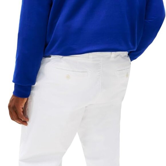 Comfortable & Stylish Men's Big & Tall Chinos - Machine Washable White Pants - Picture 4 of 4